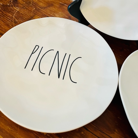 Rae Dunn Melamine Plates - Picture 3 of 4
